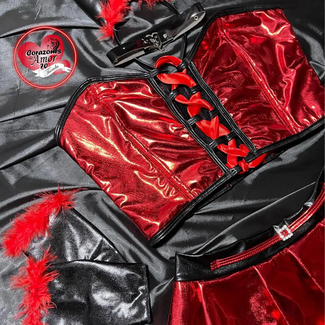 Diseño de diablita brillante