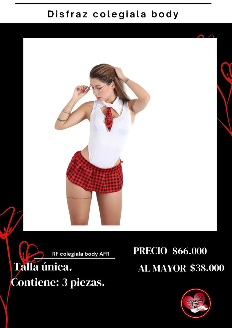 Diseño de colegiala body