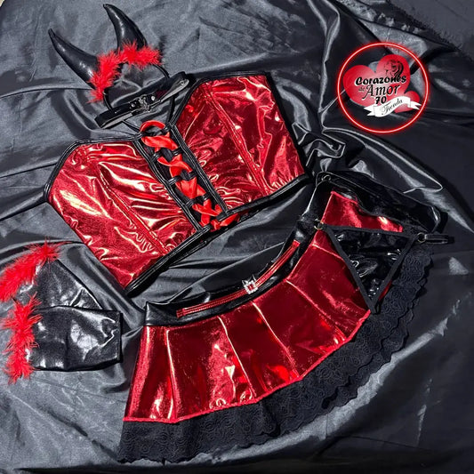 Diseño de diablita brillante