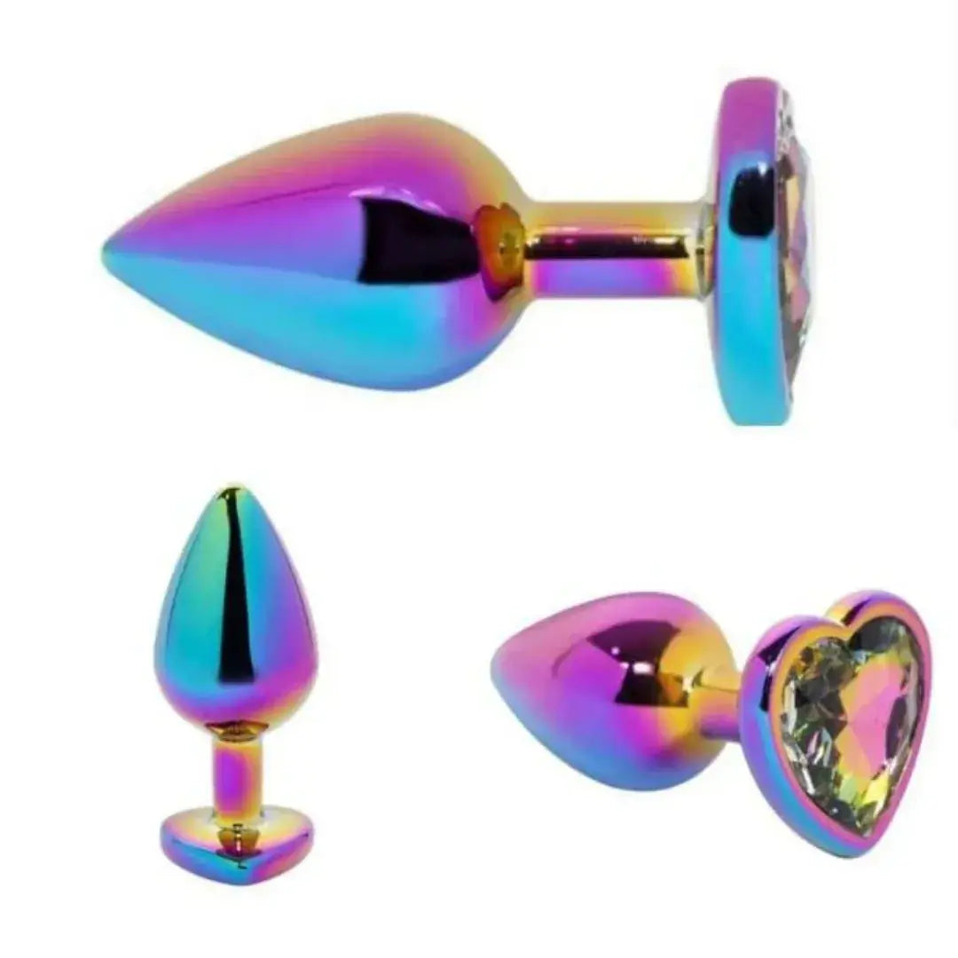 PLUG JOYA CORAZON TORNASOL TALLA S