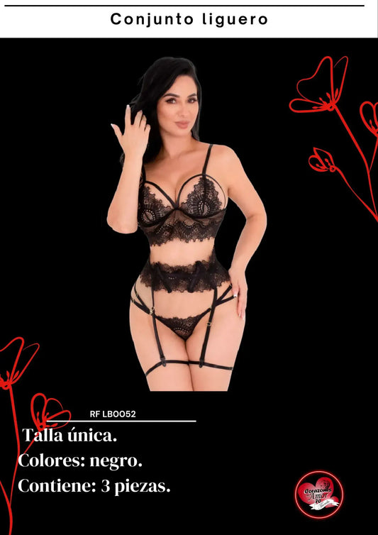 Conjunto en tela encaje referencia LB0052