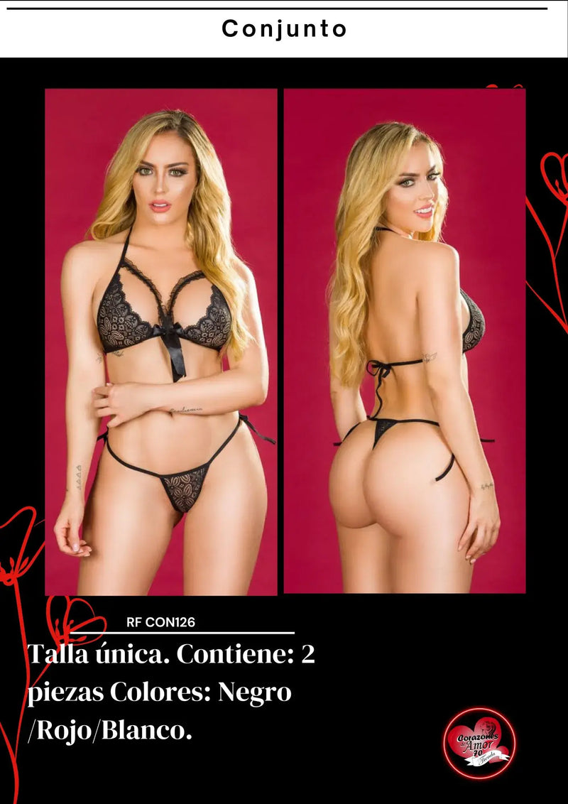 Conjunto encaje 2 piezas