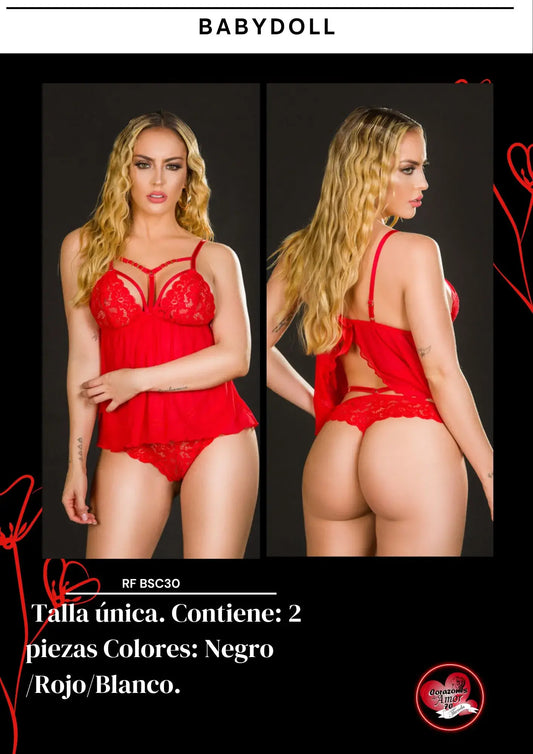 Diseño babydoll encaje bsc30