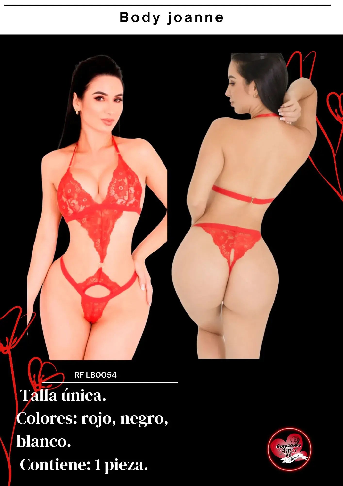 Diseño body encaje LB0054