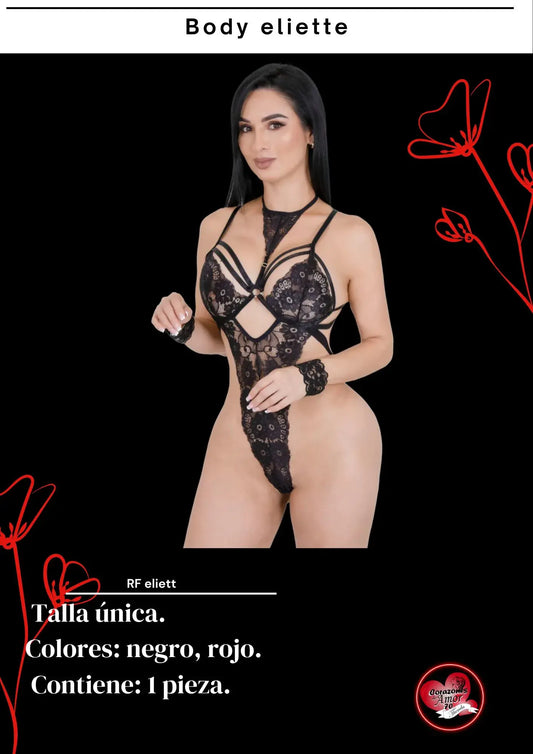 Diseño body en tela encaje referencia LB0061