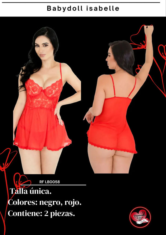 Diseño babydoll encaje LB0058